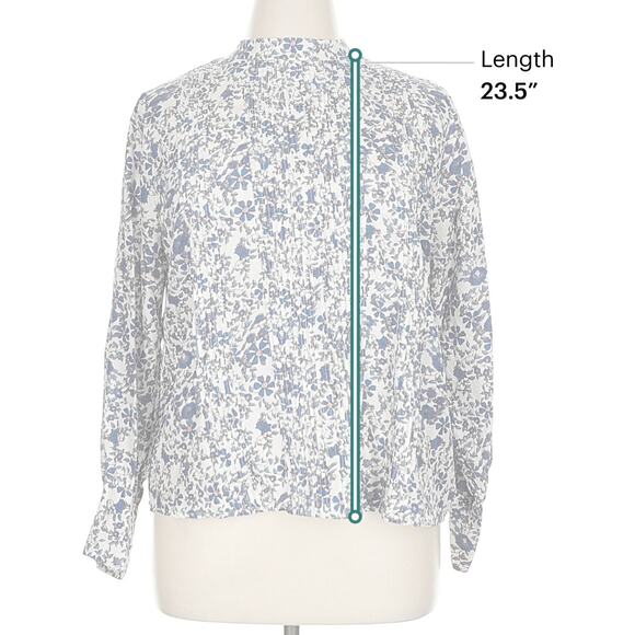 Apiece Apart Size 16 Long sleeve 100% silk blouse - Picture 5 of 8